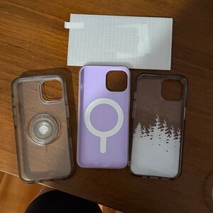 OtterBox Purple and Clear Phone Case Trio